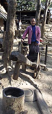 A Village Woman with a Mortar by Asienreisender